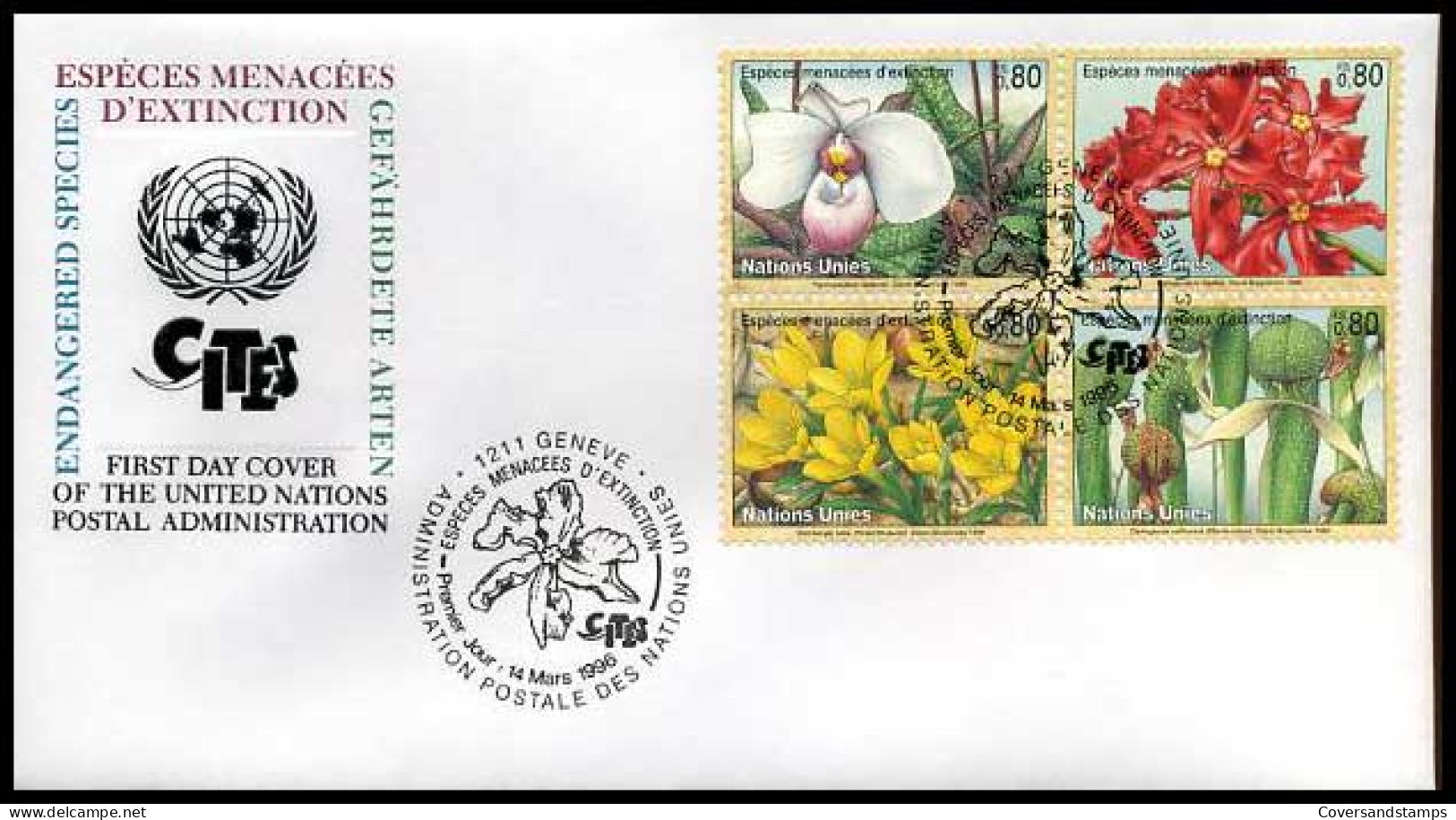 Verenigde Naties - FDC - Bloemen                    - Other & Unclassified