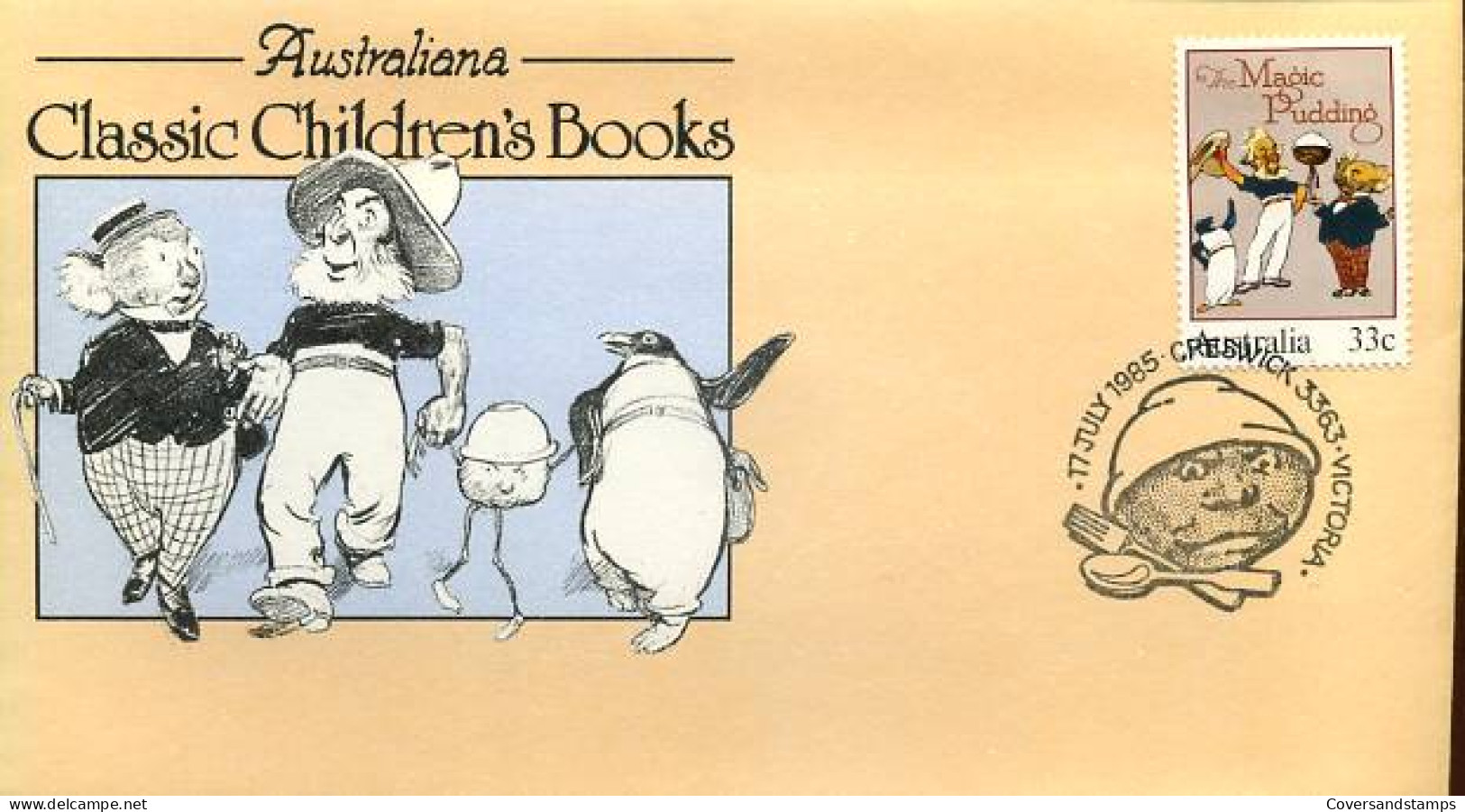 Australië  - FDC - Classic Children's Books                     - Omslagen Van Eerste Dagen (FDC)
