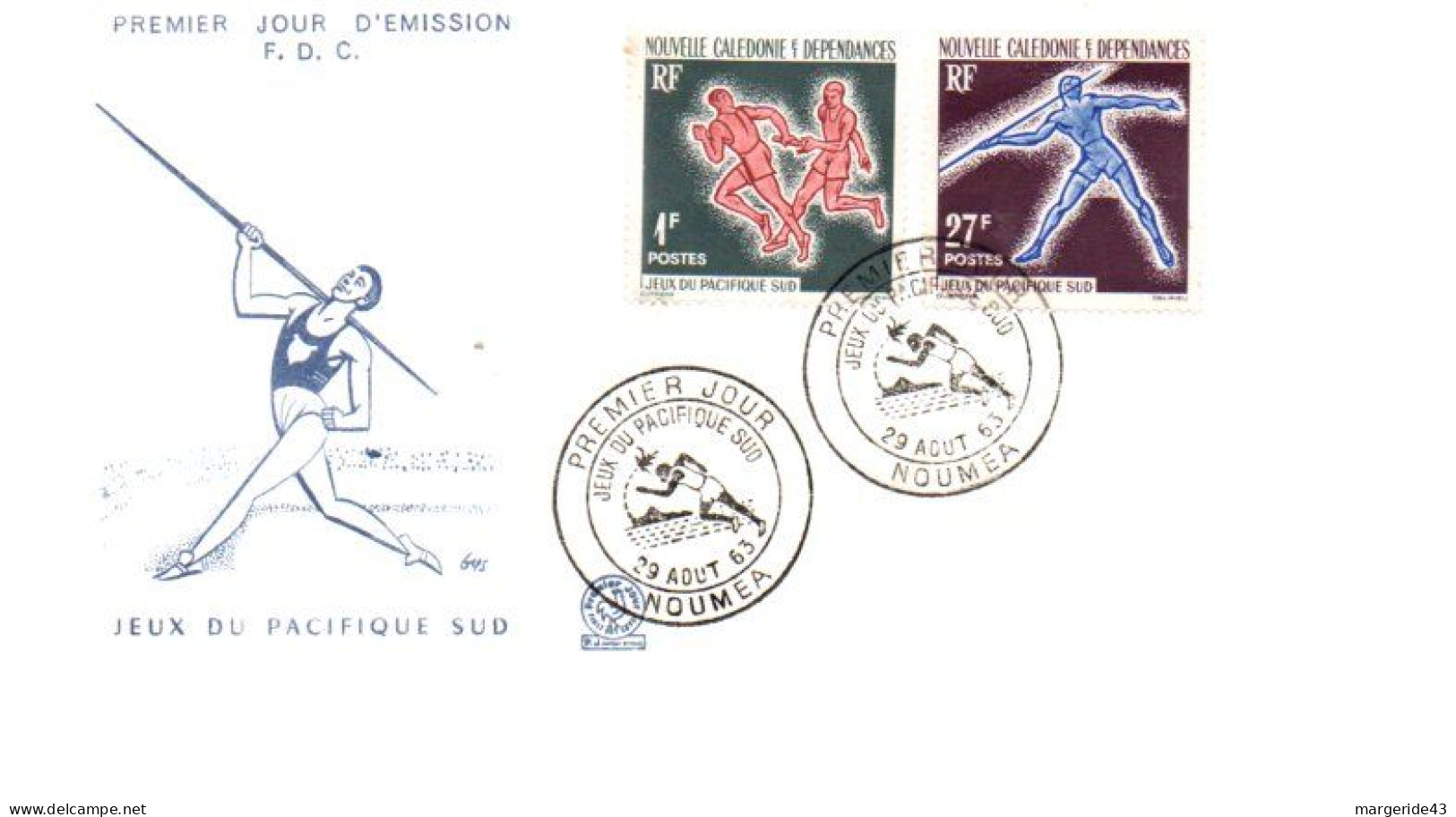 NOUVELLE CALEDONIE LOT DE 58 FDC - Alla Rinfusa (max 999 Francobolli)