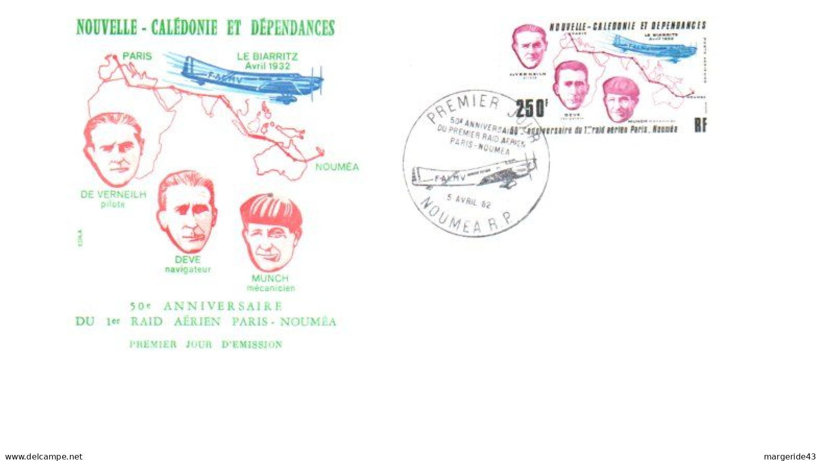 NOUVELLE CALEDONIE LOT DE 58 FDC