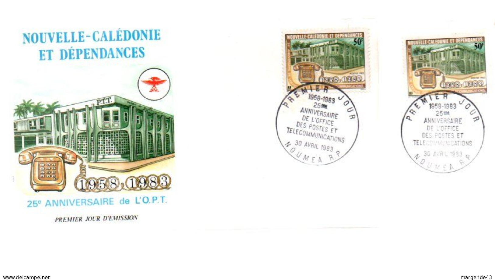 NOUVELLE CALEDONIE LOT DE 58 FDC