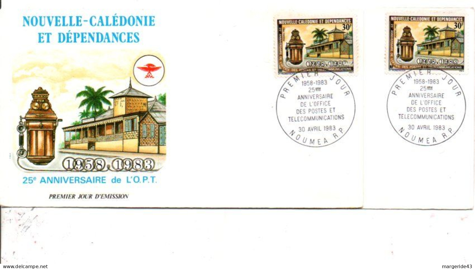 NOUVELLE CALEDONIE LOT DE 58 FDC