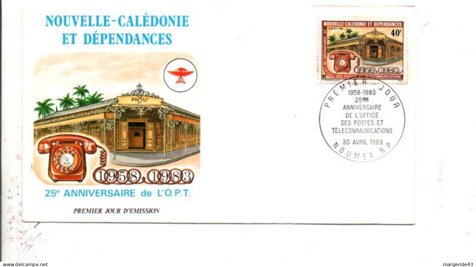 NOUVELLE CALEDONIE LOT DE 58 FDC