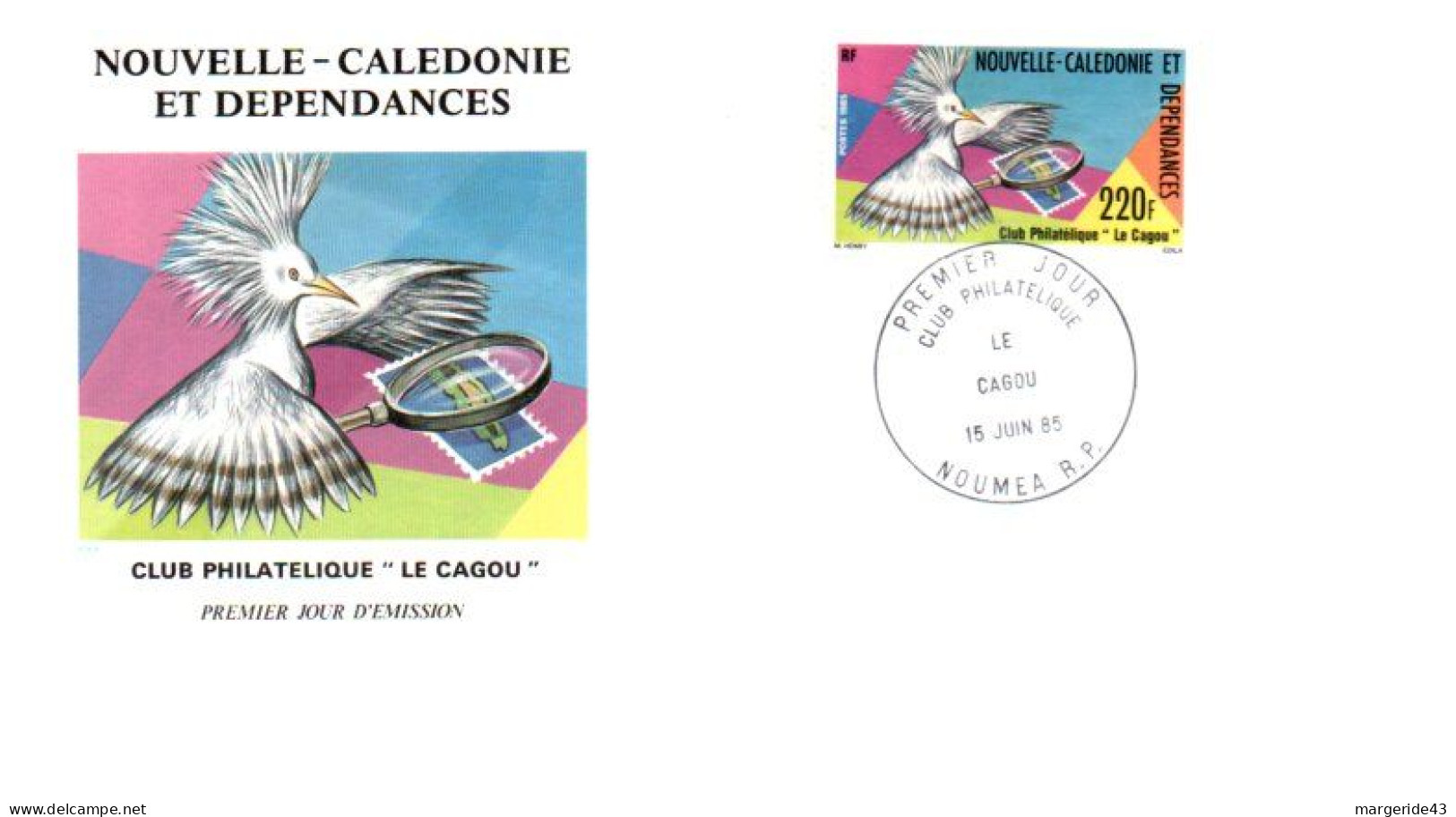 NOUVELLE CALEDONIE LOT DE 58 FDC