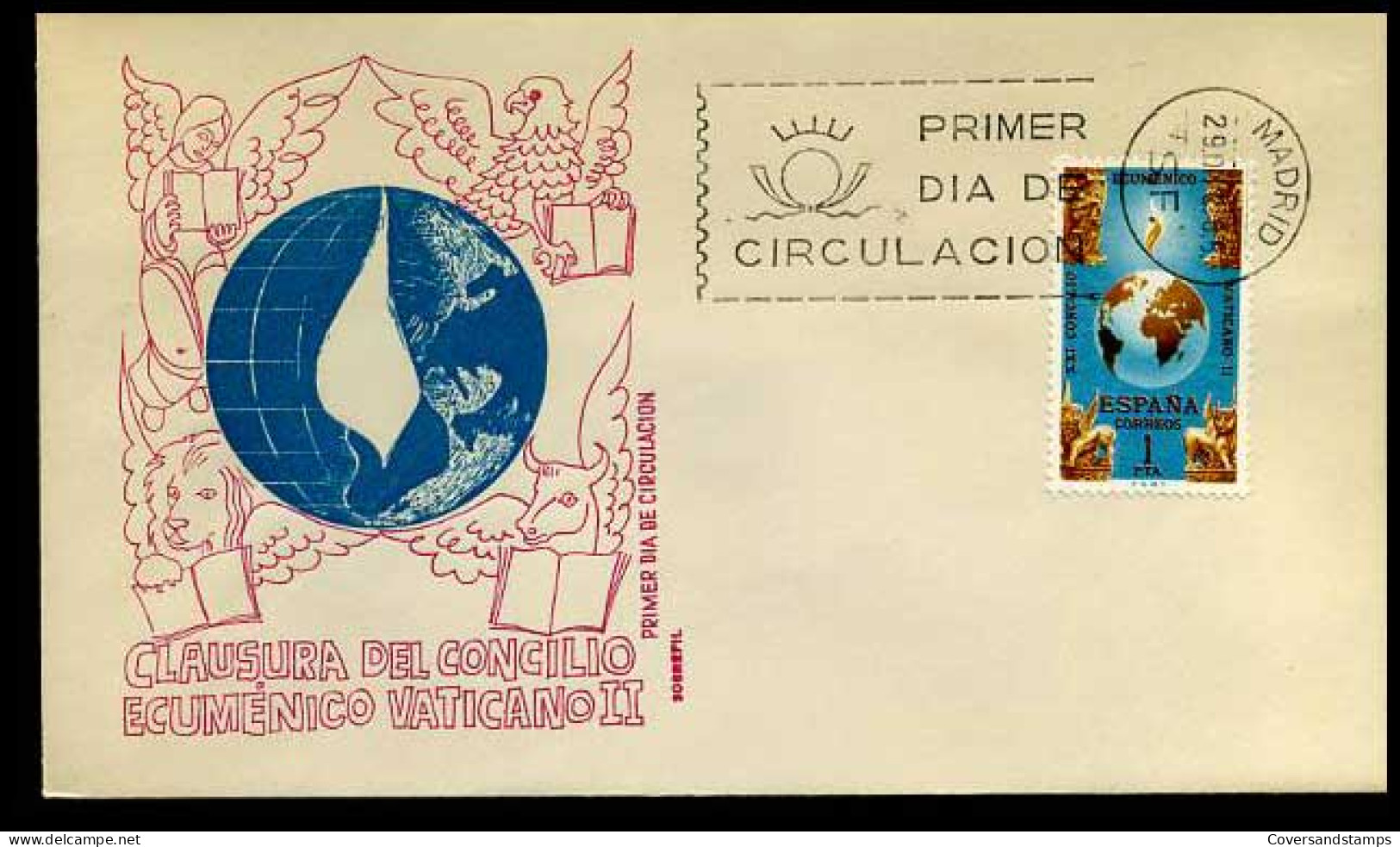 Spanje - FDC -  Vaticaans Concilie          - FDC