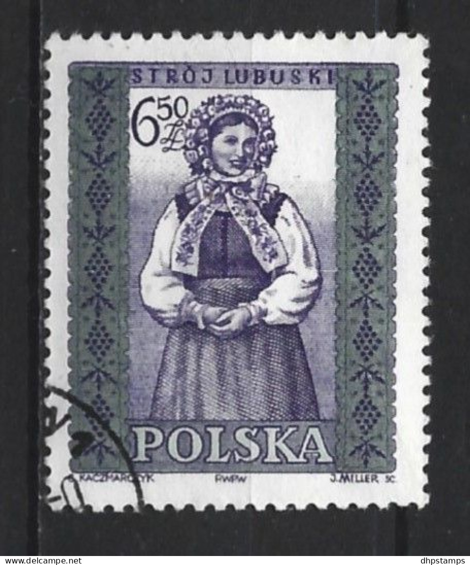 Polen 1959 Folklore Costumes Y.T. 1022 (0) - Oblitérés