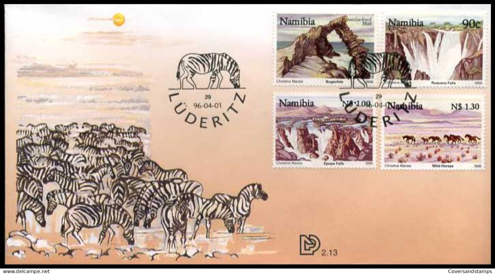 Namibië - FDC -   Landschappen             - Namibia (1990- ...)