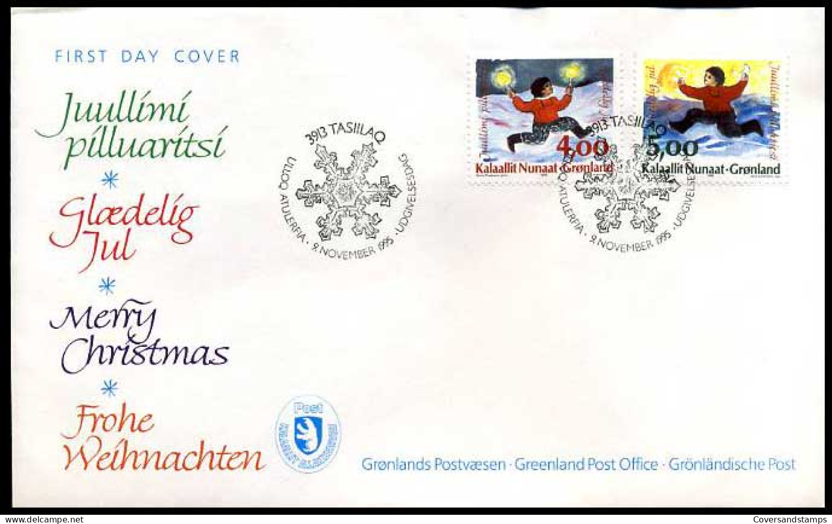 Groenland - FDC -   Kerstmis 1995              - Sonstige & Ohne Zuordnung