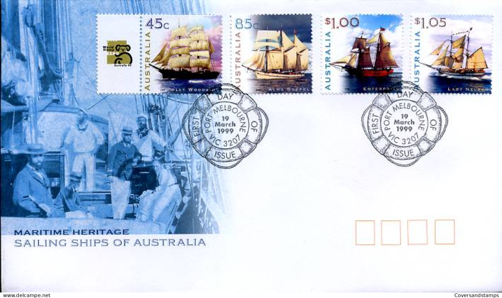 Australië  - FDC -  Sailing Ships Of Australia                         - Ersttagsbelege (FDC)