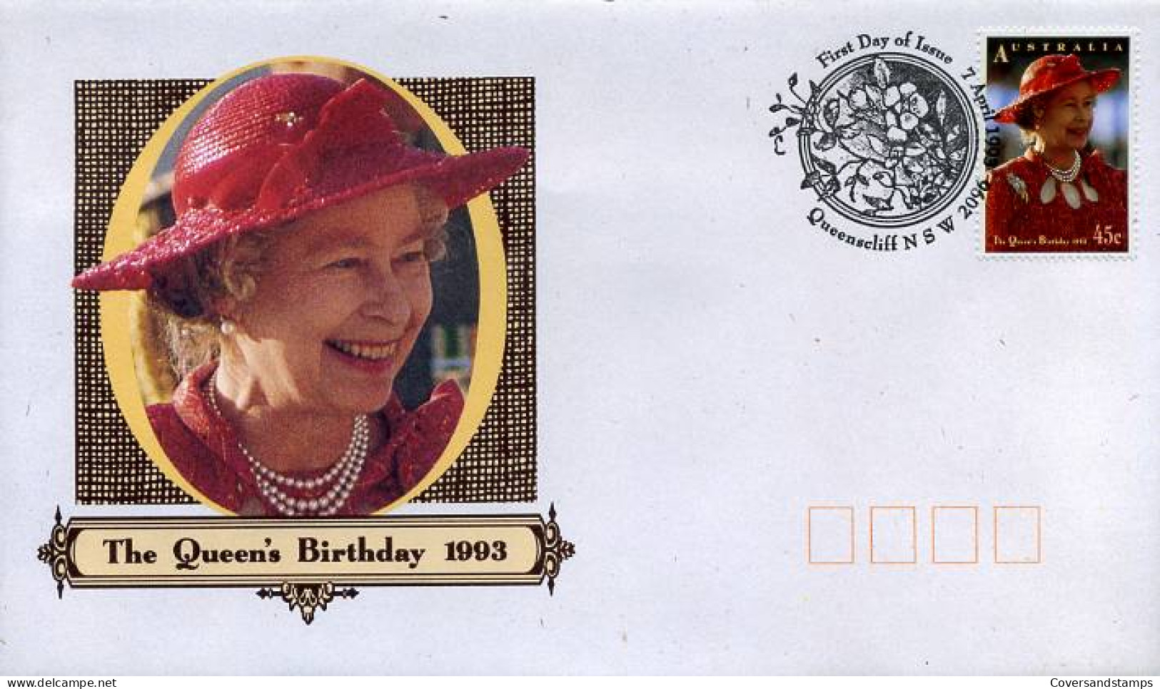 Australië  - FDC -  The Queen's Birthday 1993                        - FDC
