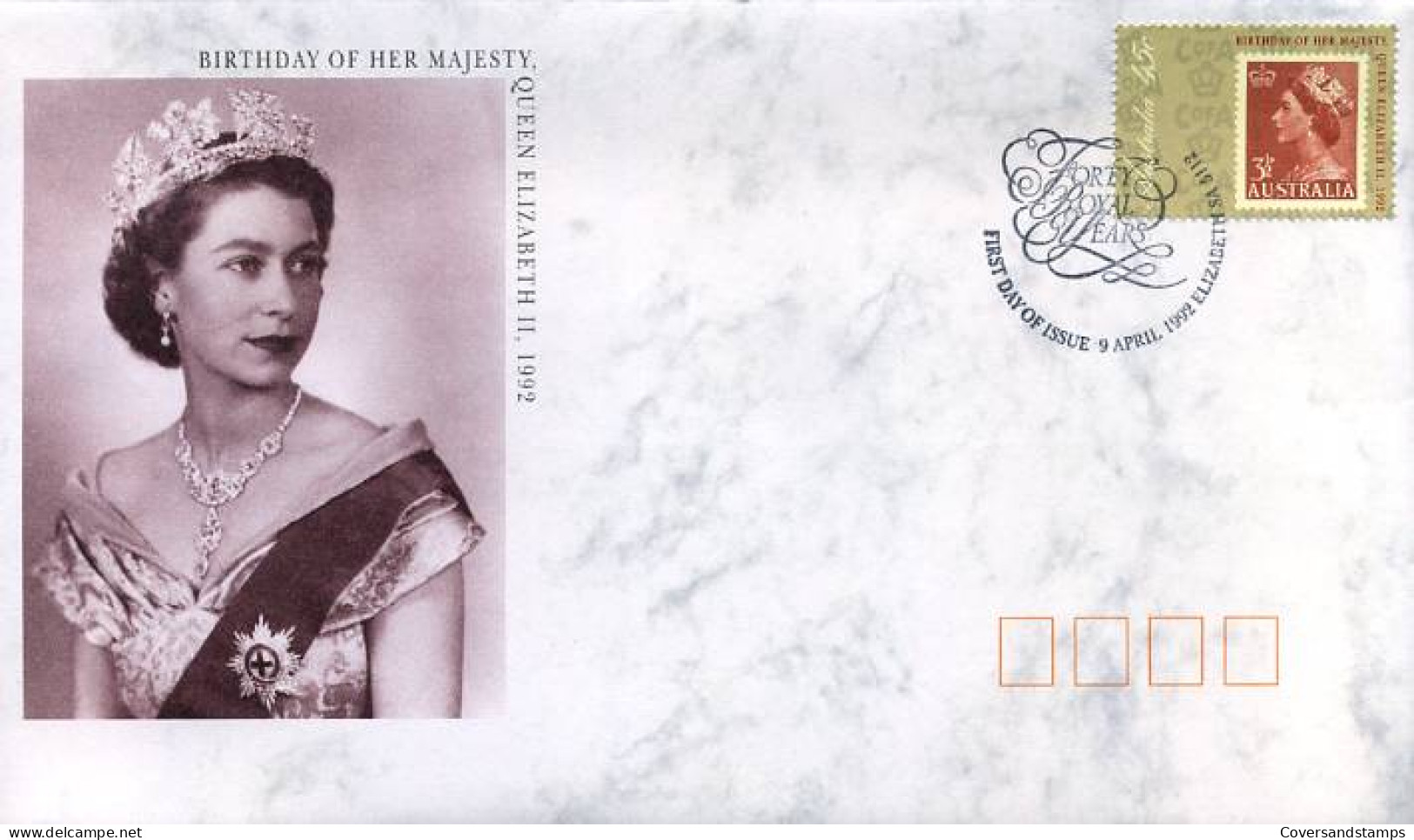 Australië  - FDC -  The Queen's Birthday 1993                        - Premiers Jours (FDC)