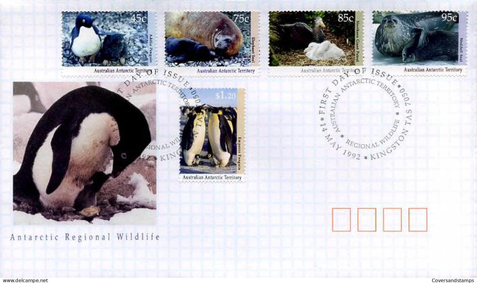 Australian Antarctic Territory - FDC -  Wildlife                    - Ersttagsbelege (FDC)