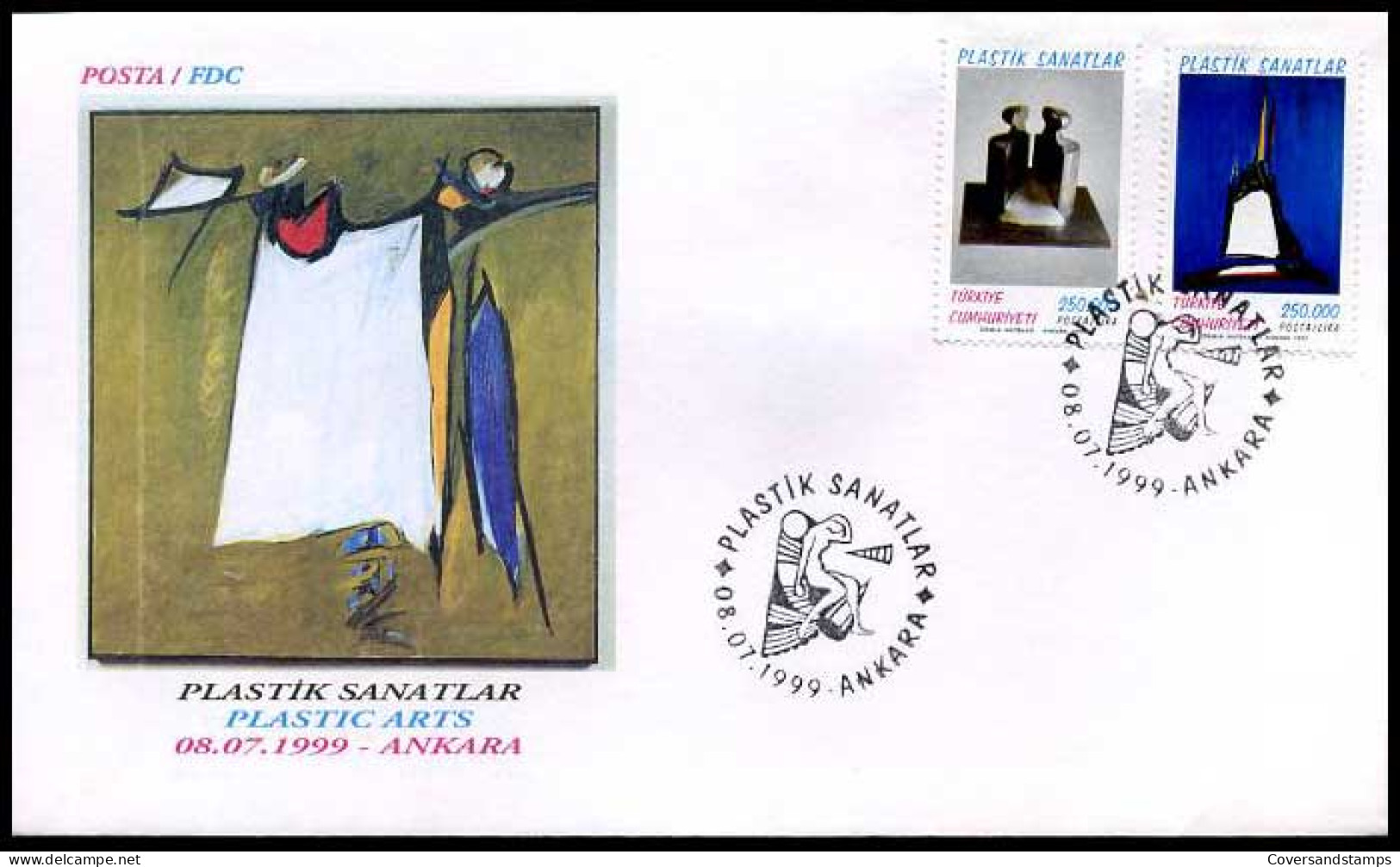 Turkije - FDC - Plastic Arts           - FDC