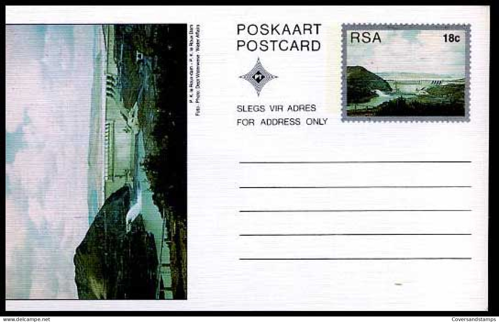 RSA - Postkaart - P.K. Le Roux Dam                 - Autres & Non Classés