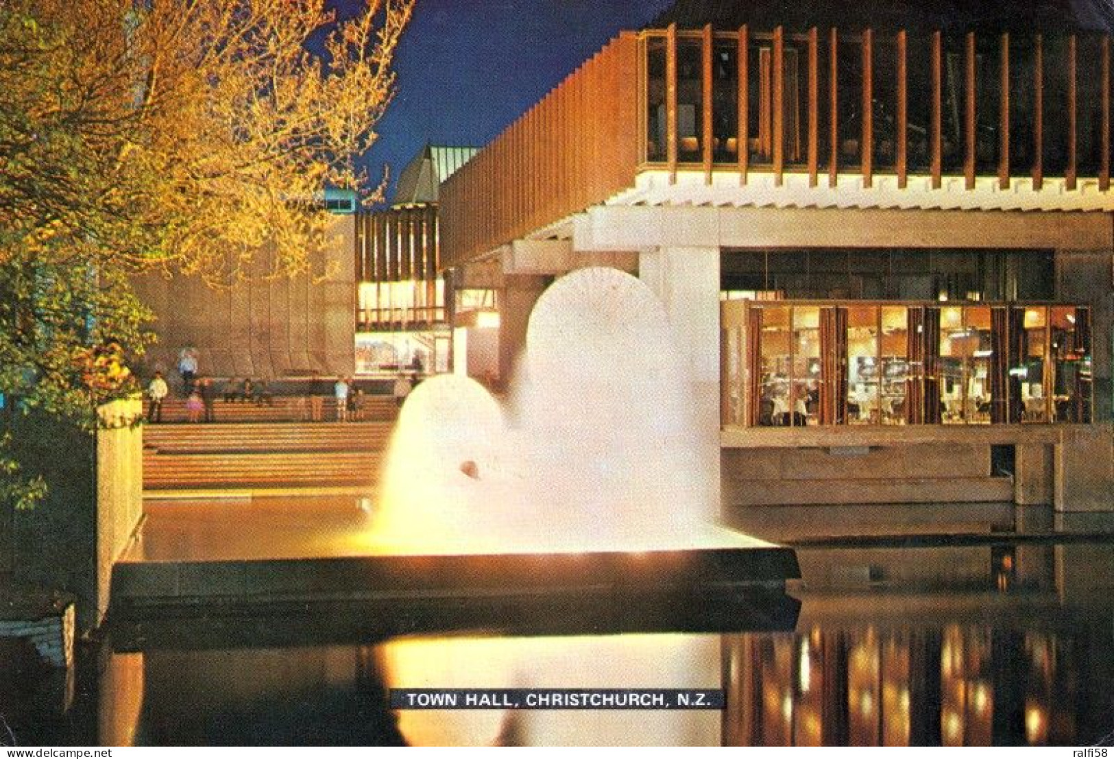 1 AK Neuseeland / New Zealand * Das Rathaus In Der Stadt Christchurch - Bei Nacht * - New Zealand