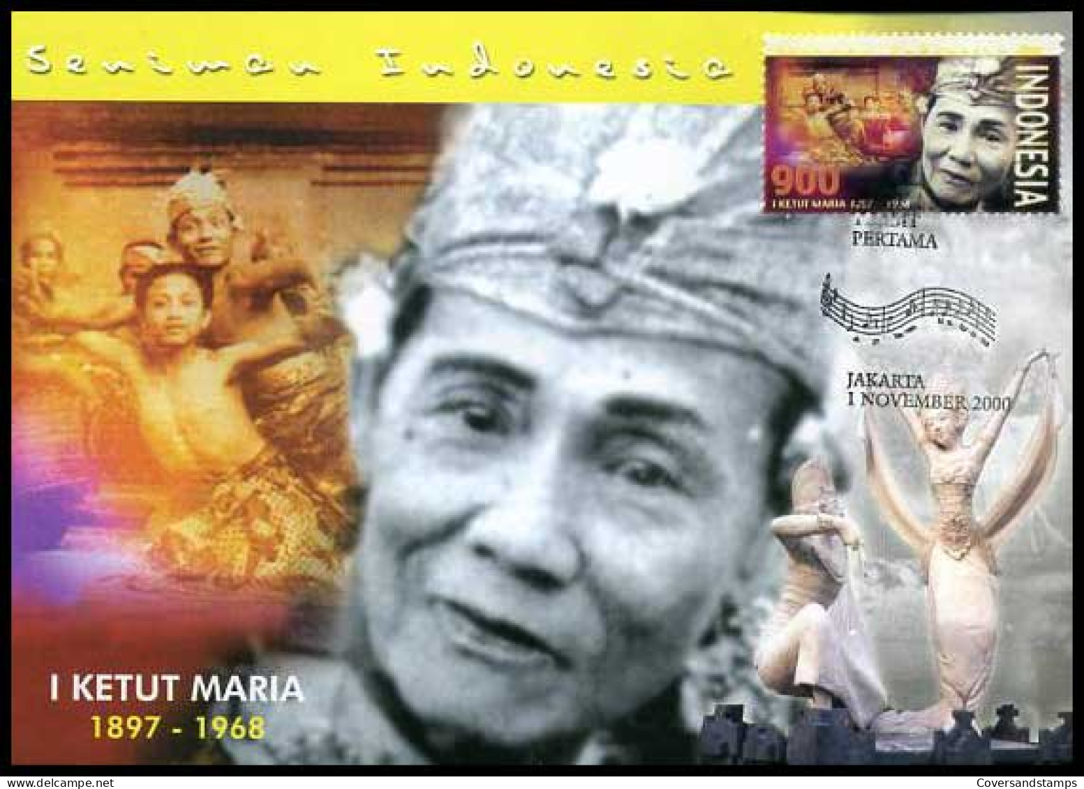 Indonesië - Maximumkaart - Indonesische Artiesten  I Ketut Maria                - Indonesia