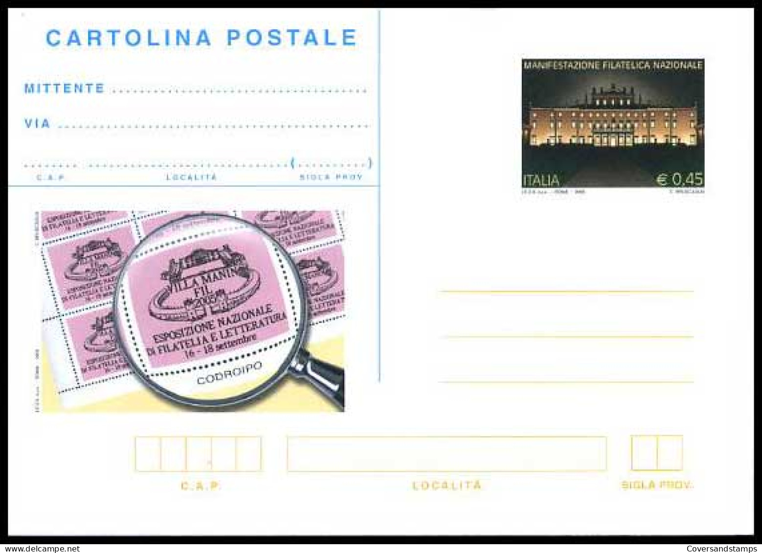 Italië - Postkaart -  Villa Manin Fil 2005        - Non Classés