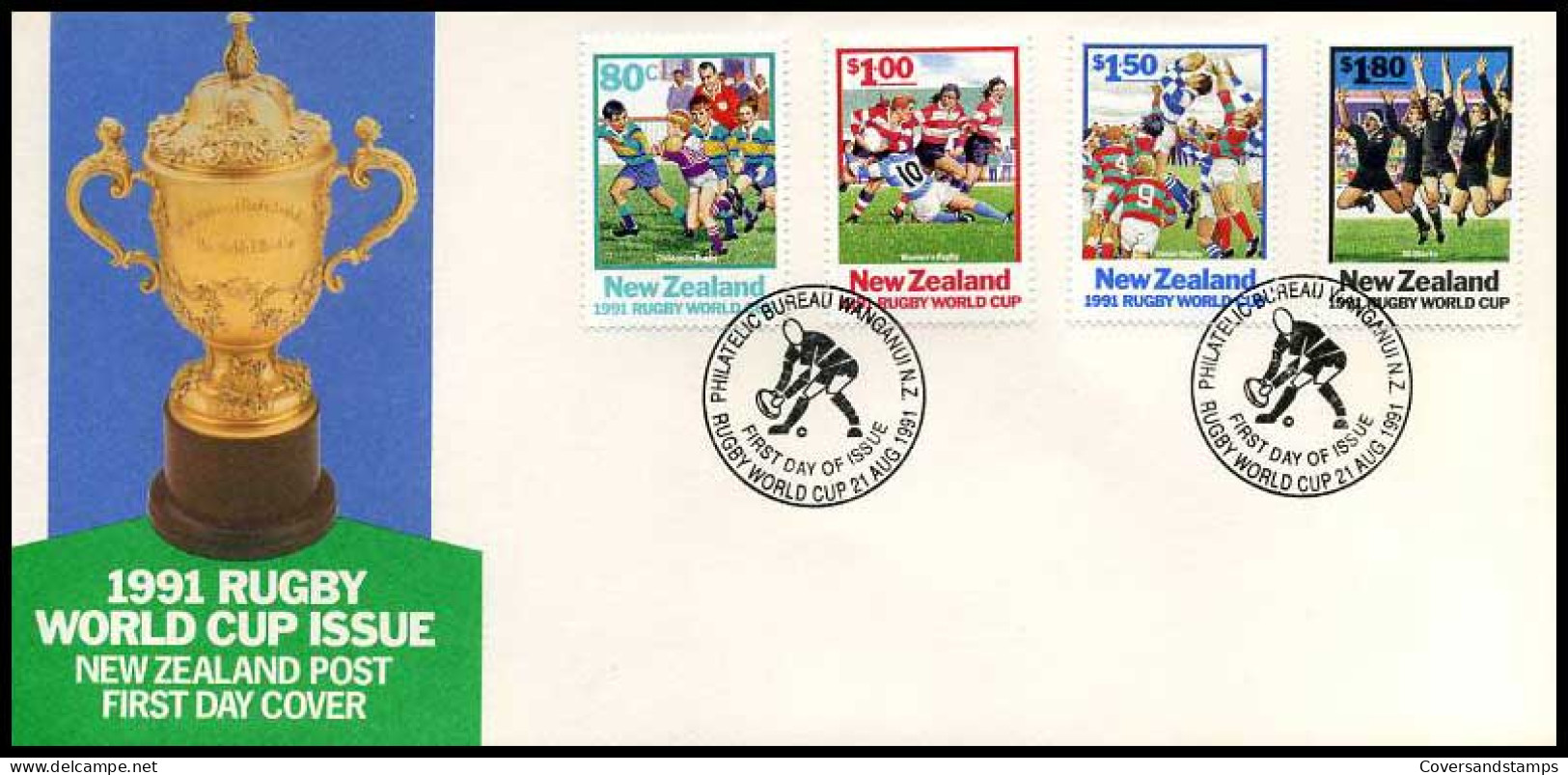 Nieuw-Zeeland - FDC -  1991 Rugby World Cup Issue             - FDC