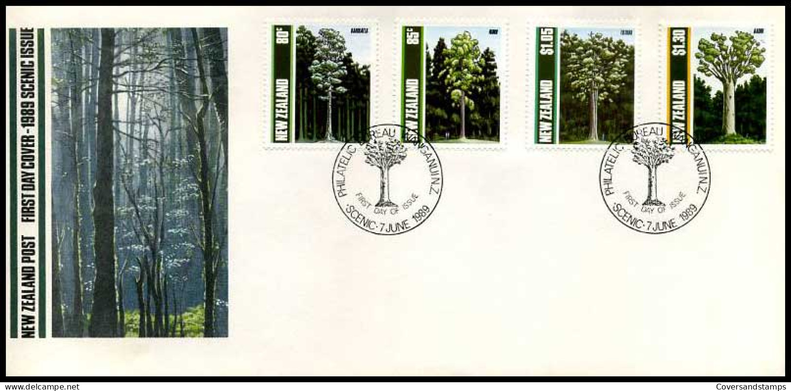 Nieuw-Zeeland - FDC -  1989 Scenic Issue            - FDC