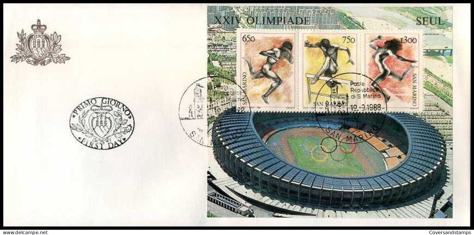 San Marino - FDC - XXIV Olympiade                        - FDC