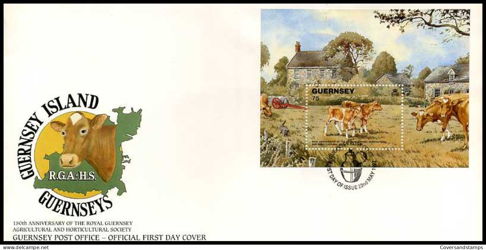 Guernsey - FDC - Koeien              - Guernsey