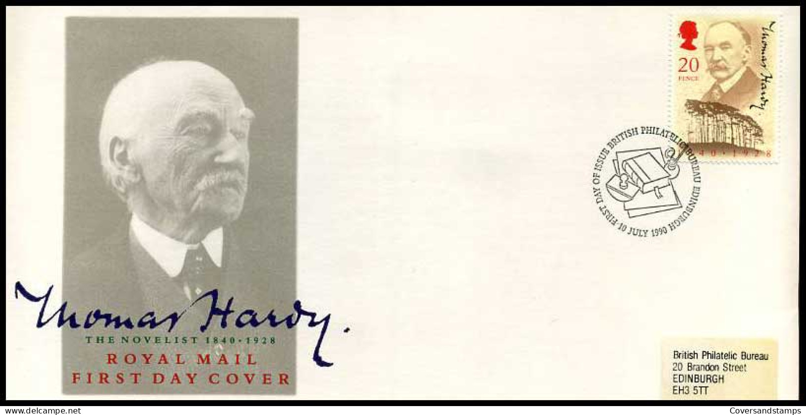 Groot-Brittannië - FDC - Thomas Hardy              - 1981-90 Ediciones Decimales