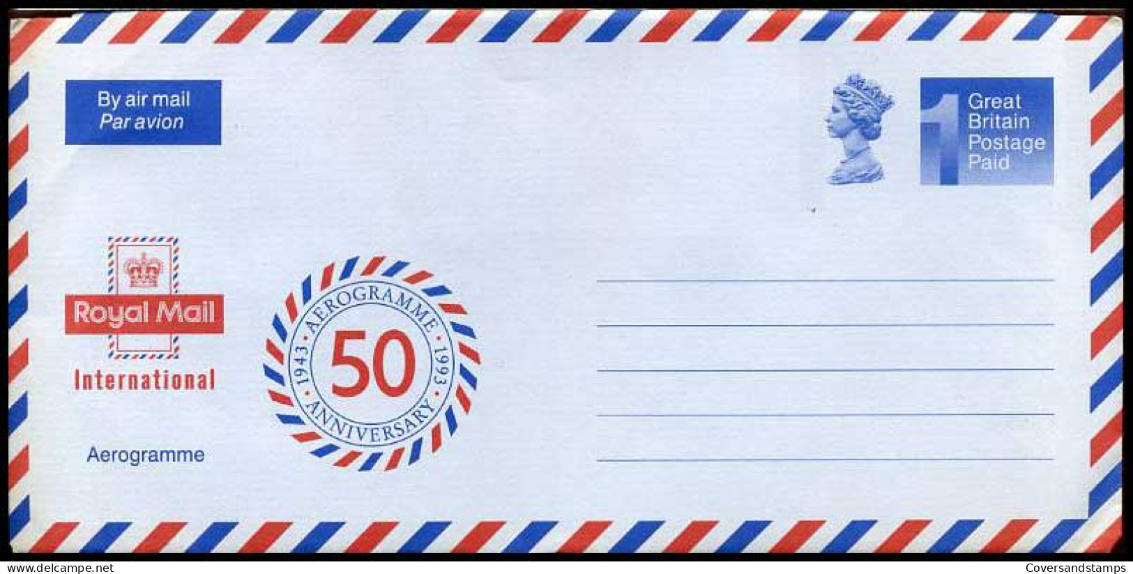 Groot-Brittannië - FDC - Aerogram               - Interi Postali