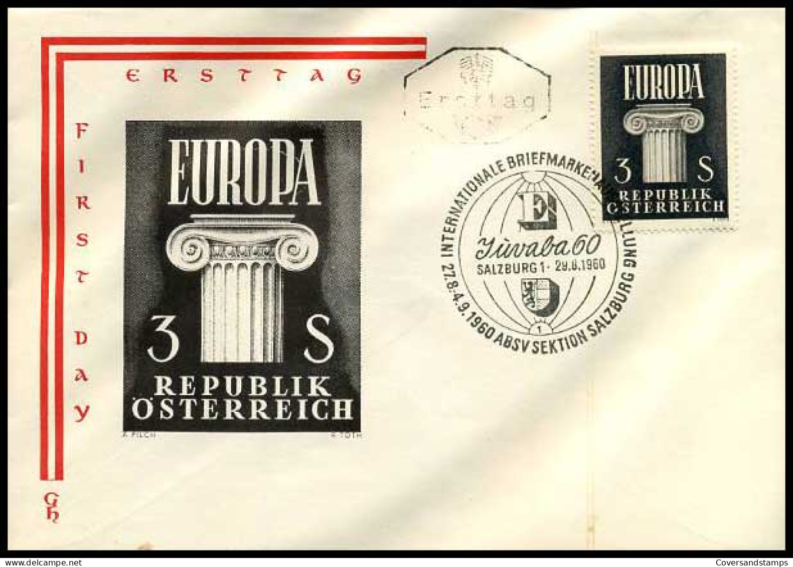 Oostenrijk - FDC - Europa 1960                  - 1960