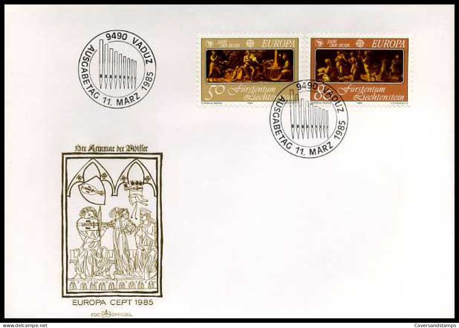 Liechtenstein - FDC - Europa 1985                      - 1985