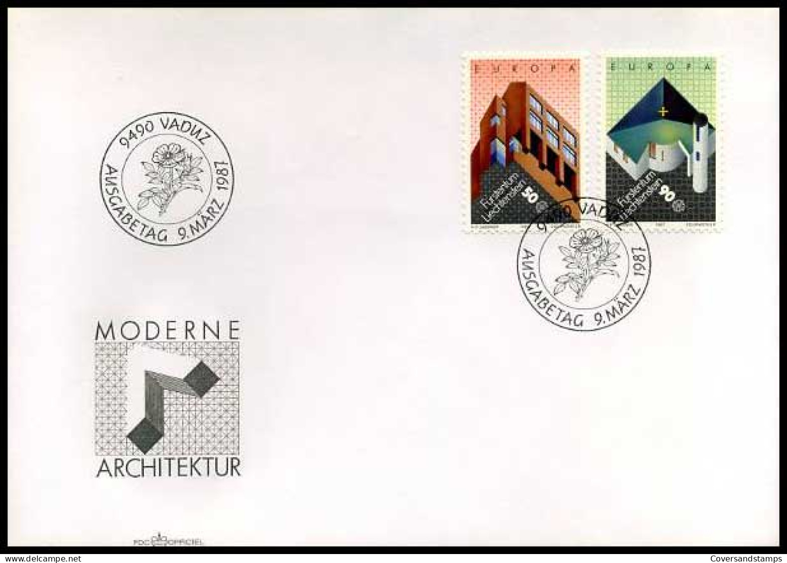 Liechtenstein - FDC - Europa 1987                      - 1987