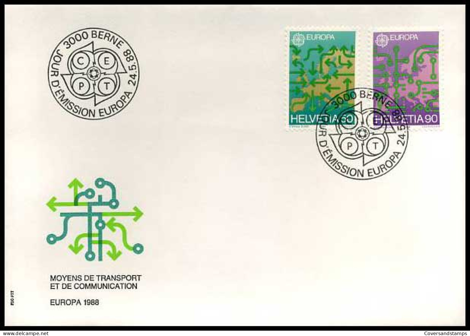 Zwitserland - FDC - Europa 1988                      - 1988