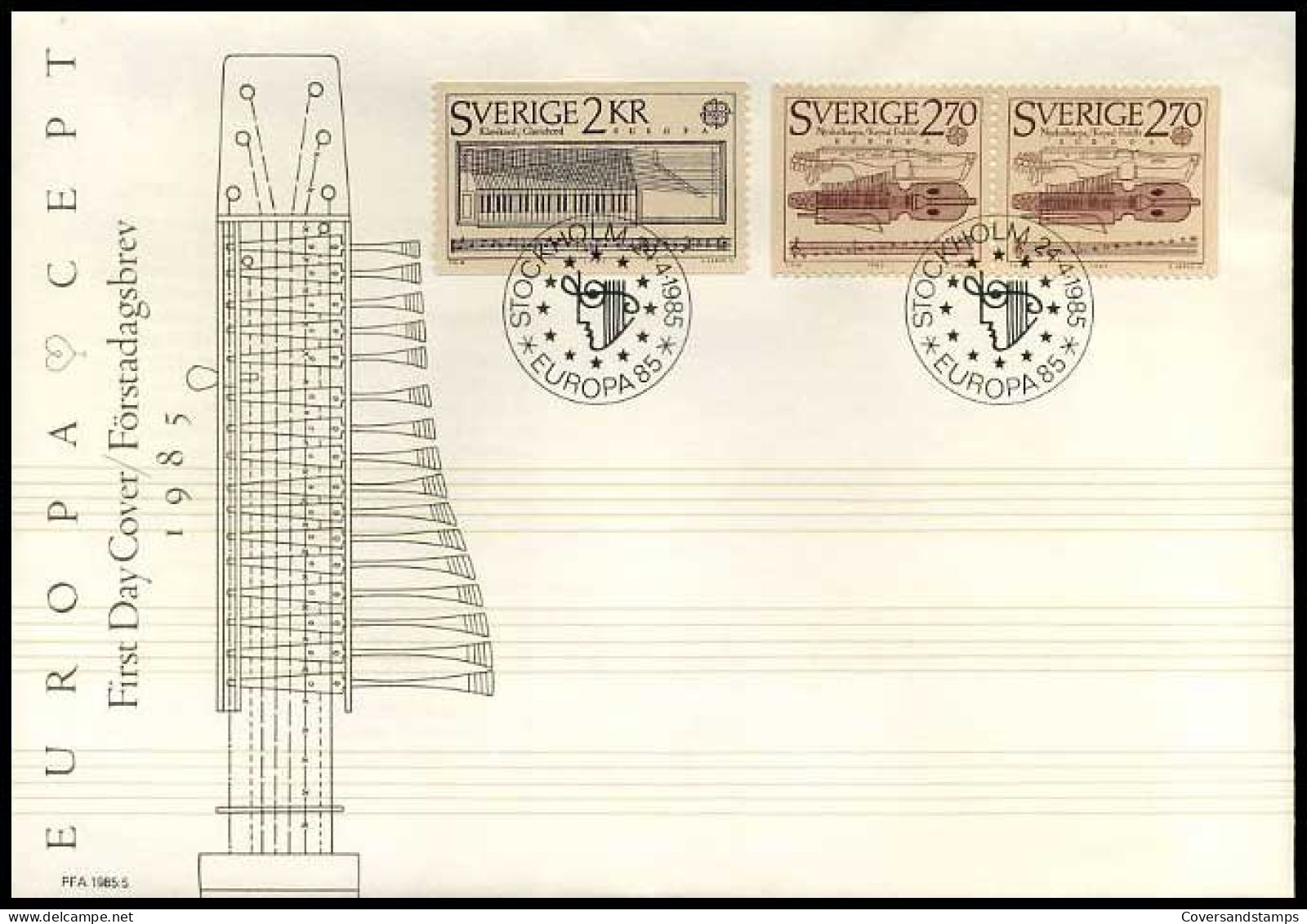 Zweden - FDC - Europa 1985                       - 1985