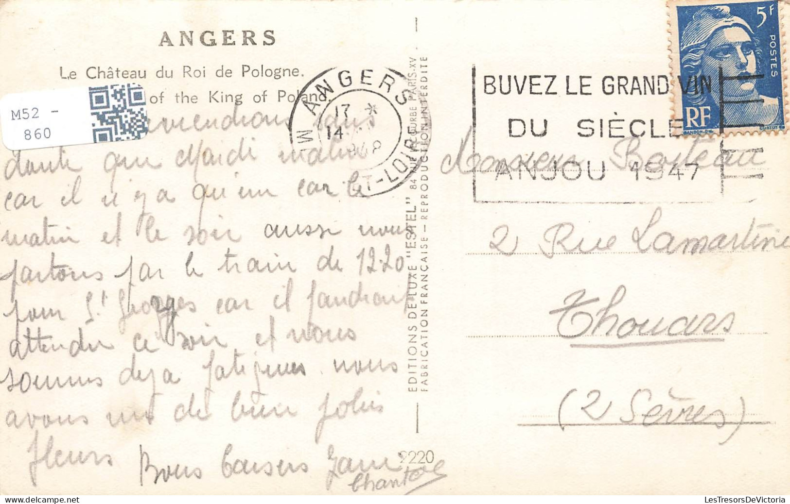 FRANCE - Angers - Le Château Du Roi De Pologne - Carte Postale - Angers