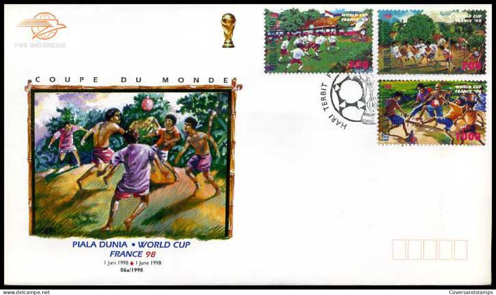 Indonesië - FDC - World Cup France '98                         - Indonesia