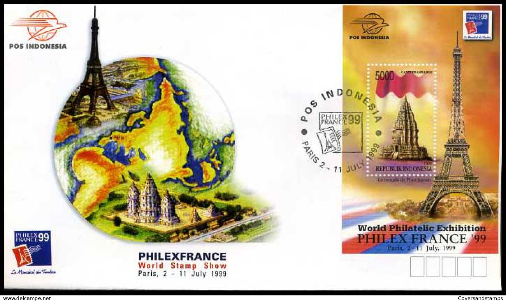 Indonesië - FDC - Philex France '99                               - Indonesien