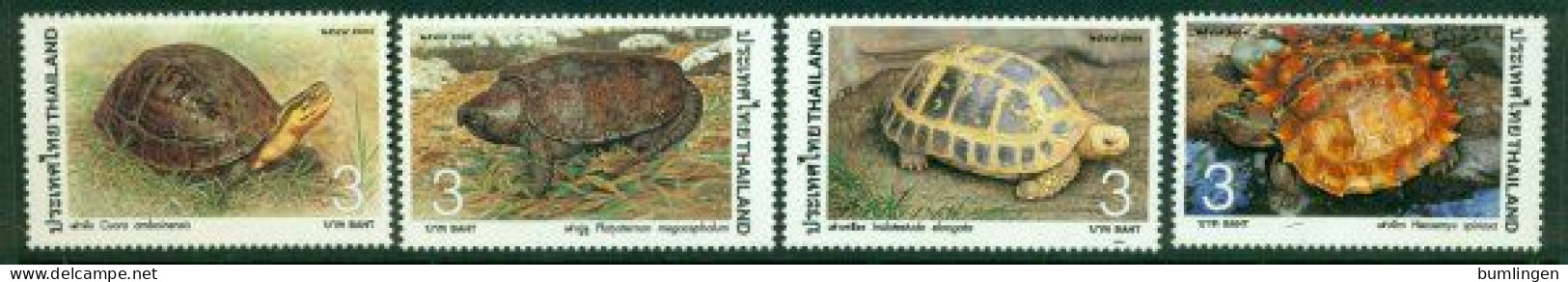 THAILAND 2004 Mi 2230-33** Turtles [B811] - Tortues