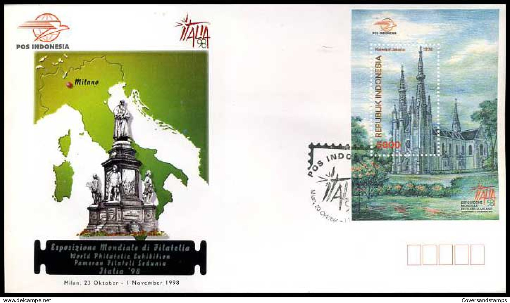 Indonesië - FDC -  Italia '98                     - Indonesië