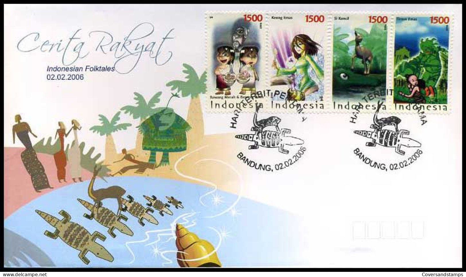 Indonesië - FDC -  Indonesian Folktales                    - Indonésie