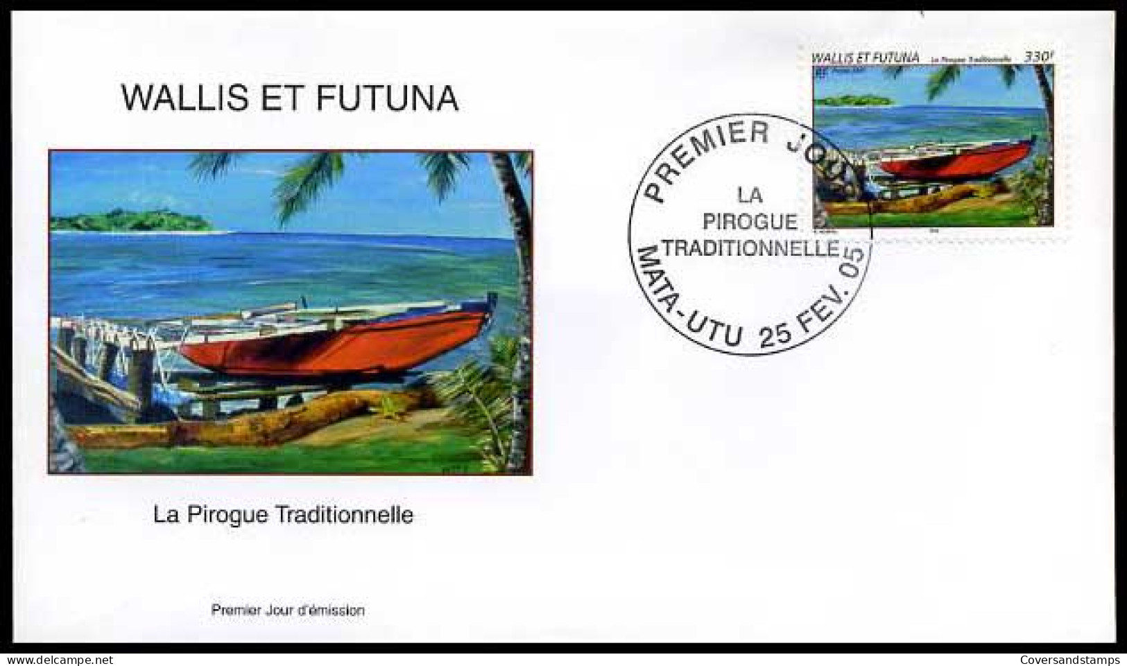 Wallis Et Futuna - FDC - La Pirogue Traditionnelle                            - Autres (Mer)