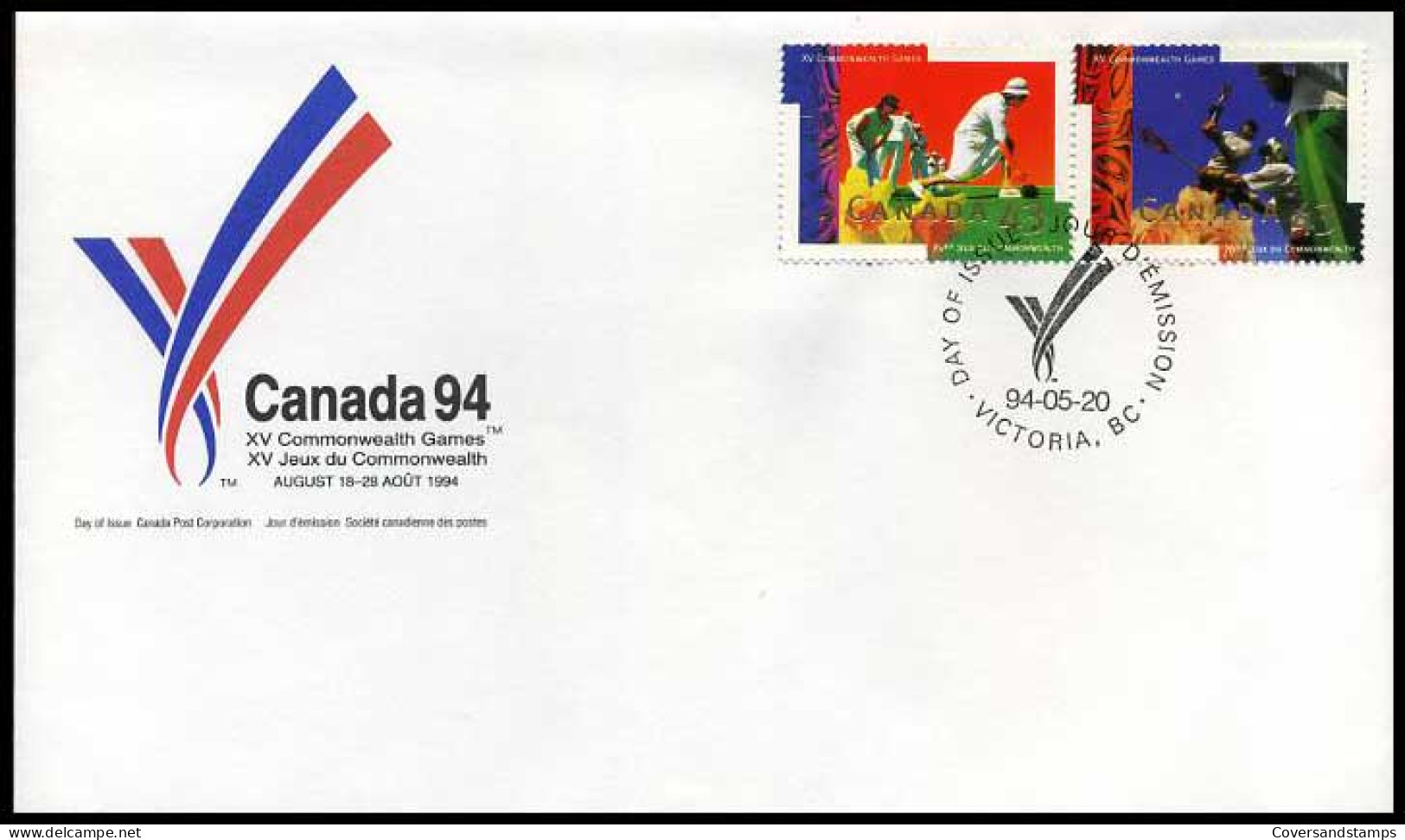 Canada - FDC - XV Commonwealth Games                           - 1991-2000