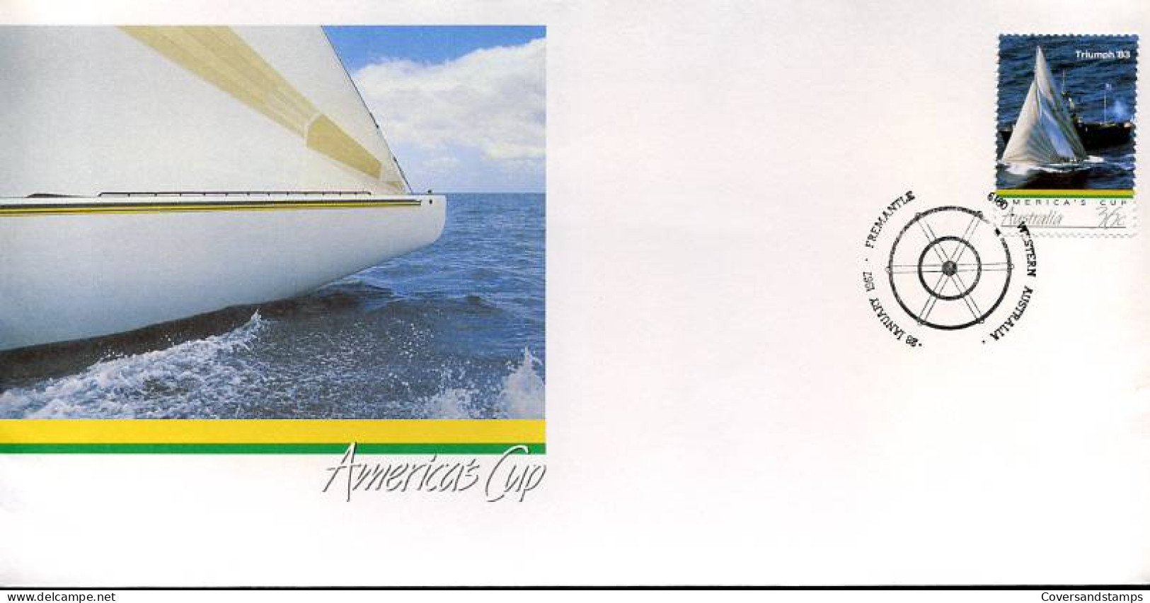 Australië  - FDC - America's Cup                            - FDC