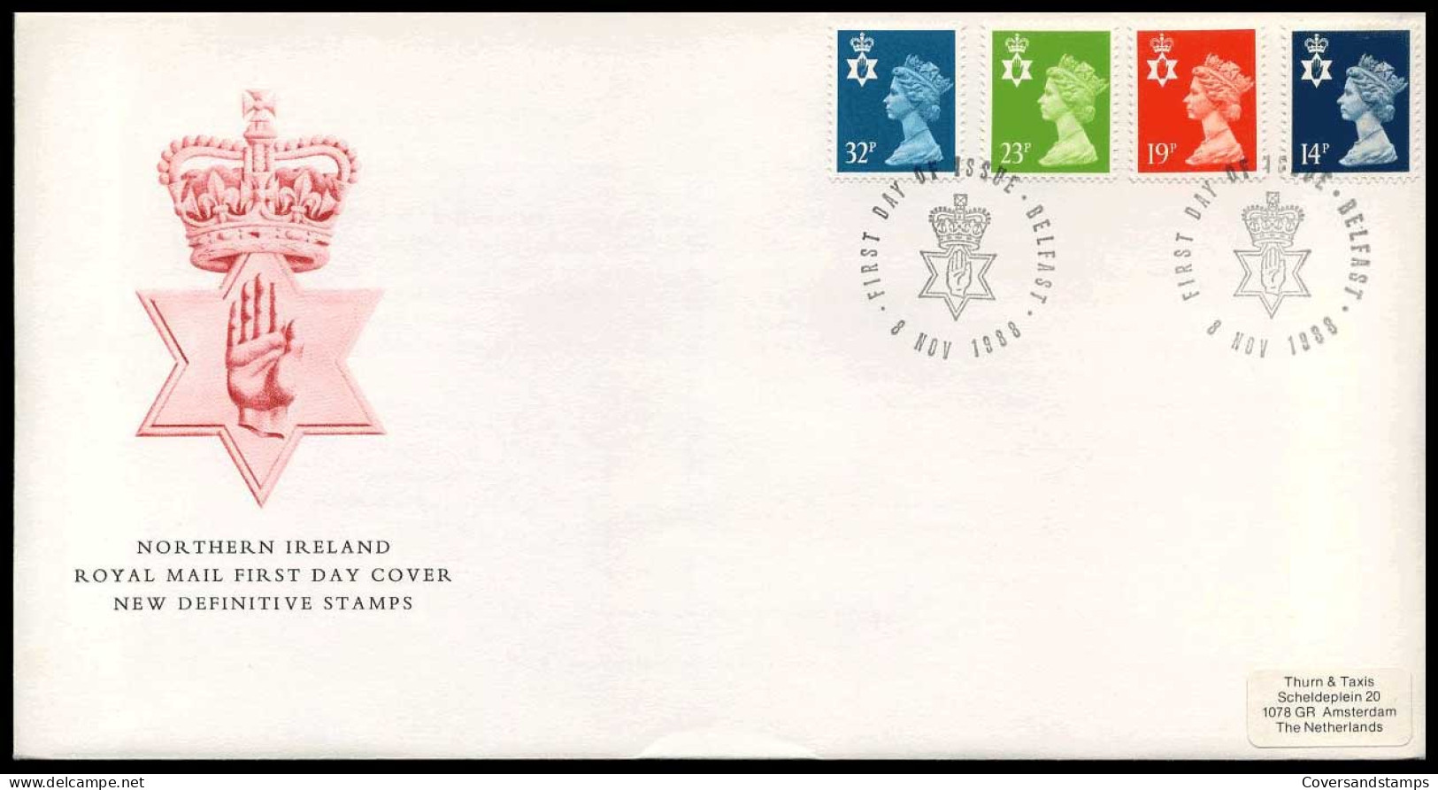 Groot-Brittanië - FDC -  Northern Ireland Definitives                     - 1981-1990 Decimale Uitgaven