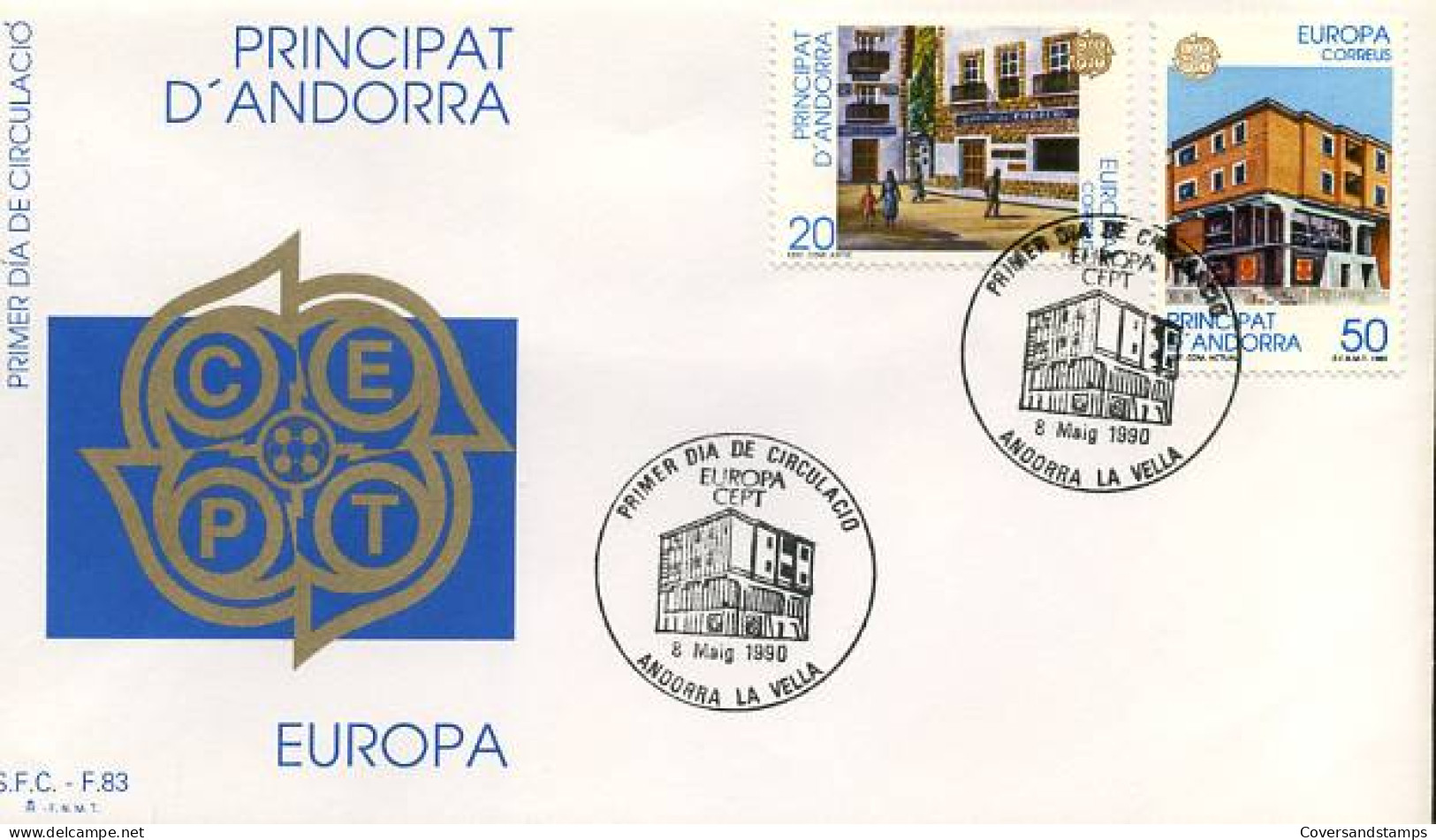 Andorra - FDC - Europa 1990                              - 1990