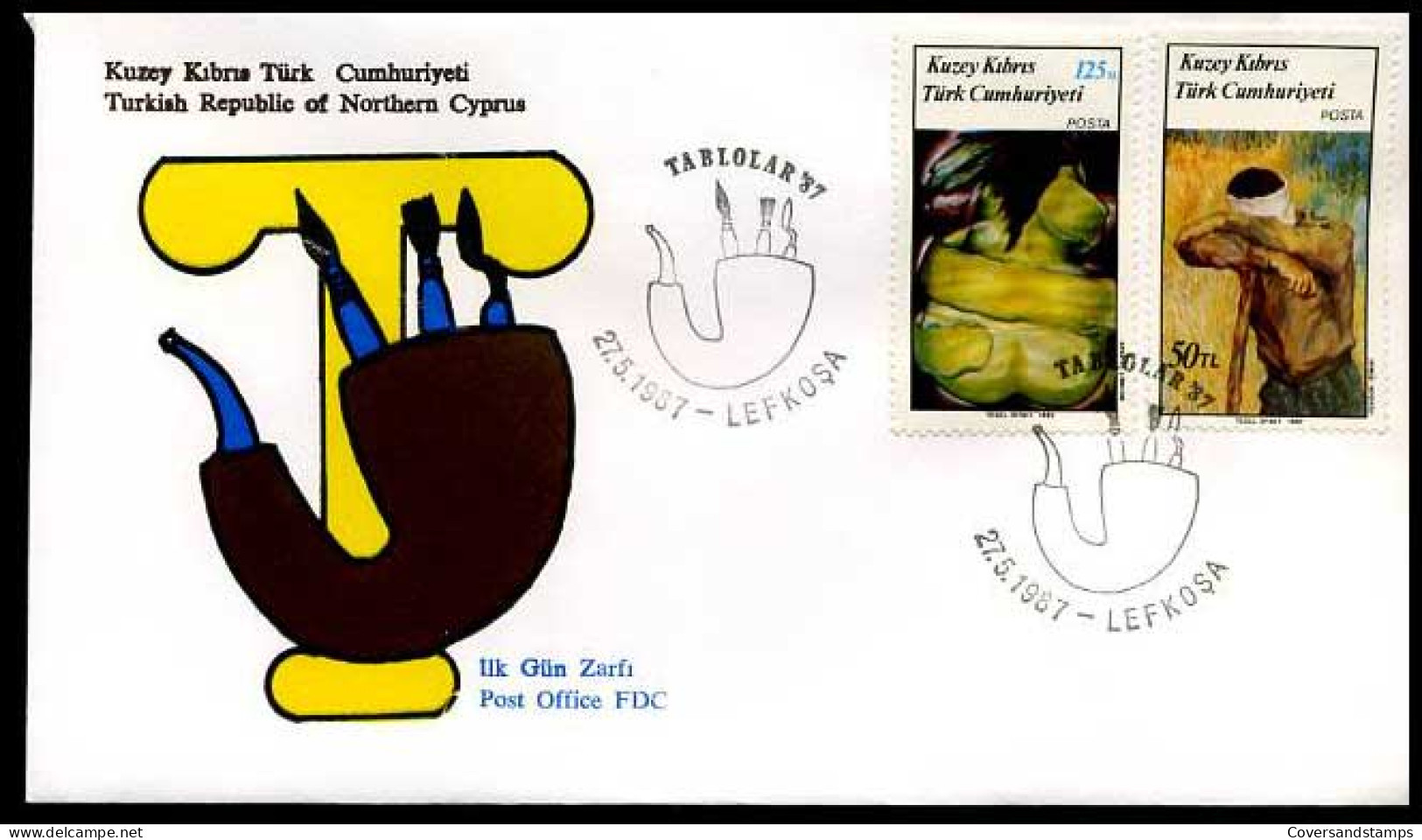 Cyprus - FDC -  Kunst                               - Covers & Documents