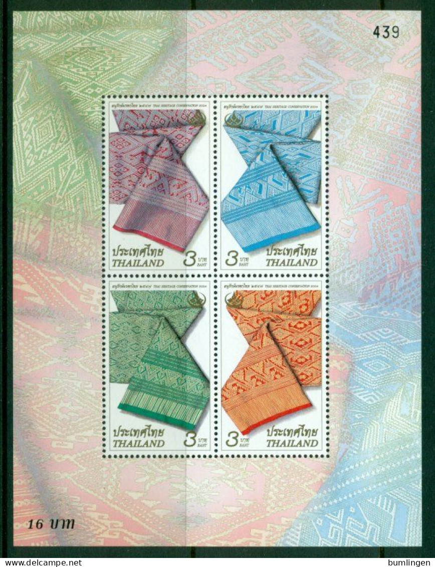 THAILAND 2004 Mi BL 178** Shawls [B814] - Kostüme