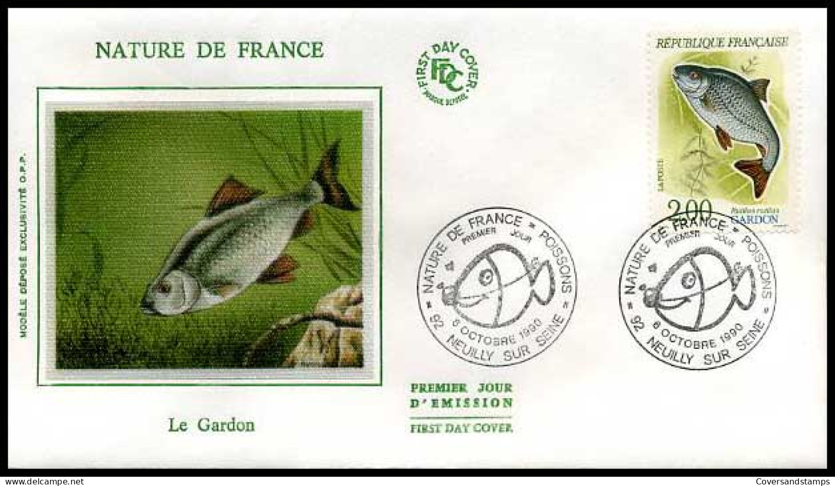 Frankrijk - FDC - Nature De France: Le Gardon                           - 1990-1999