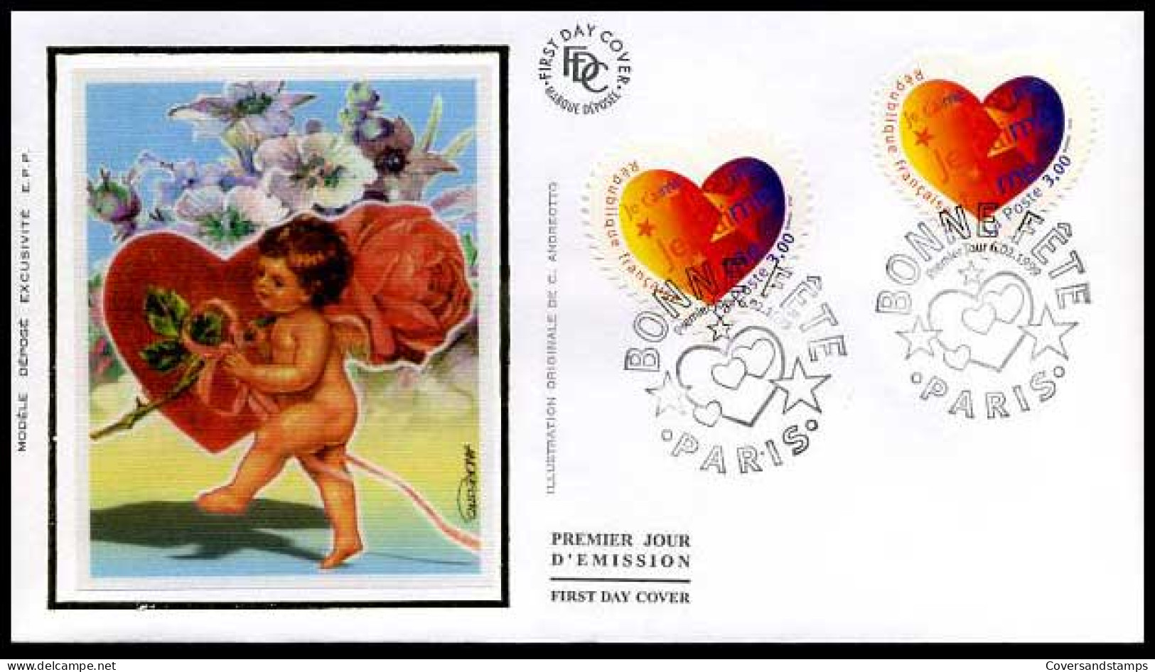 Frankrijk - FDC - Bonne Fête                           - 1990-1999