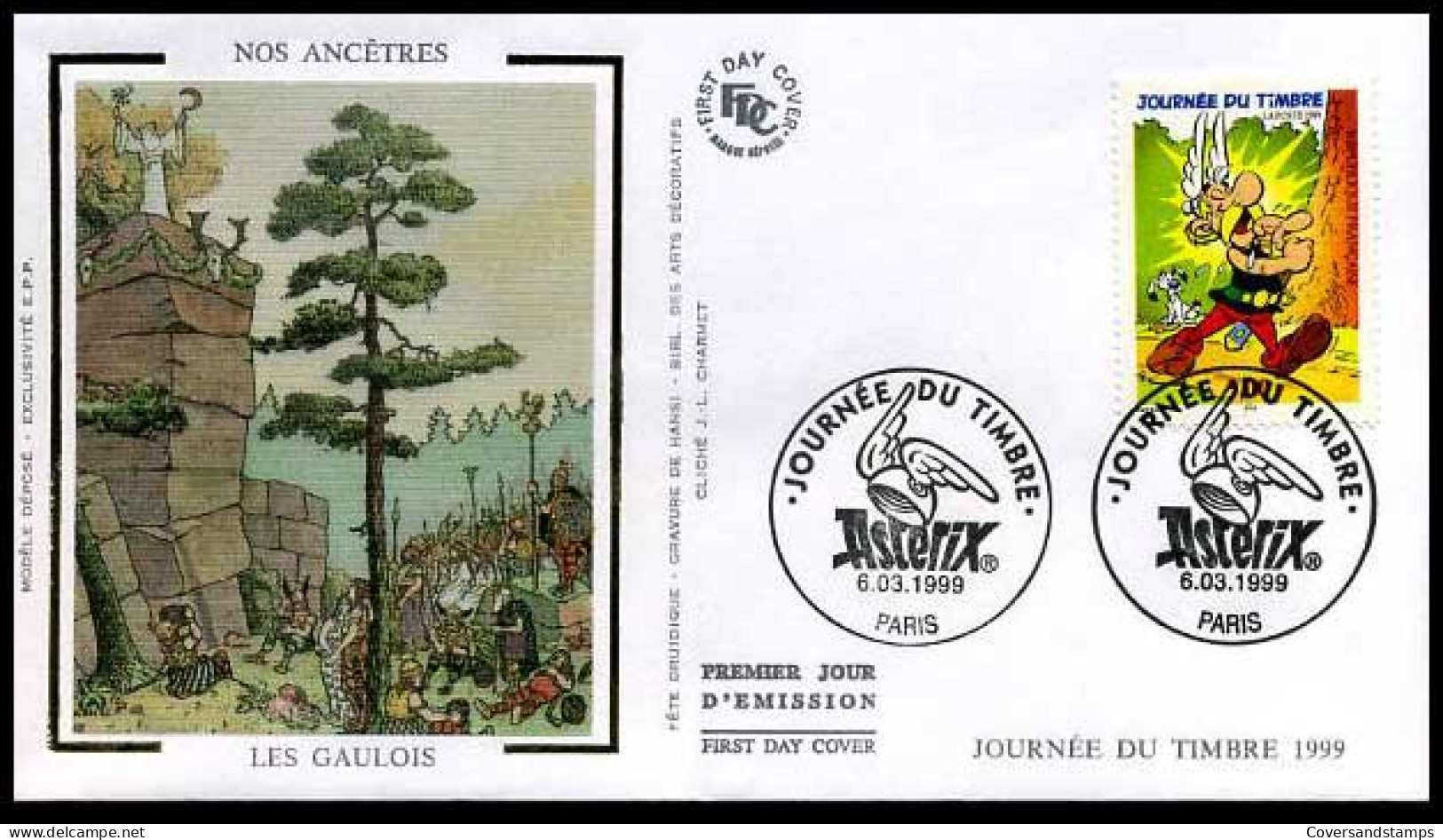 Frankrijk - FDC - Astérix                           - 1990-1999