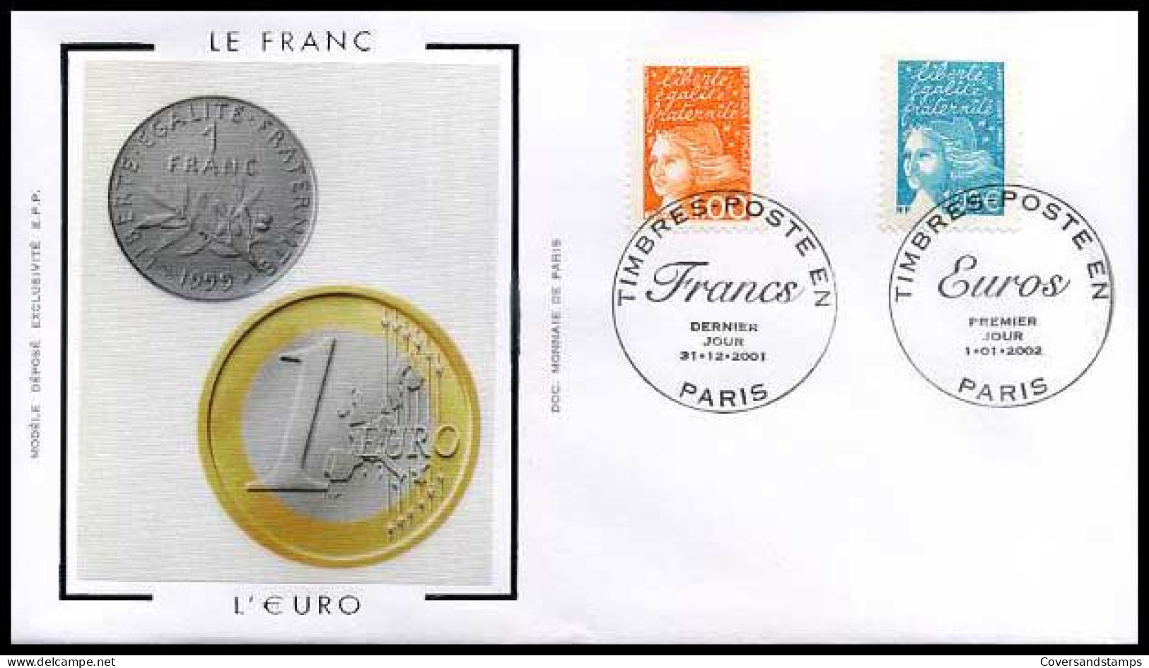 Frankrijk - FDC - Le Franc - L'euro                           - 1990-1999