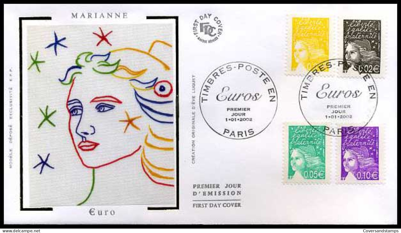 Frankrijk - FDC - Marianne                           - 1990-1999